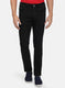 Men Black Plain Denims