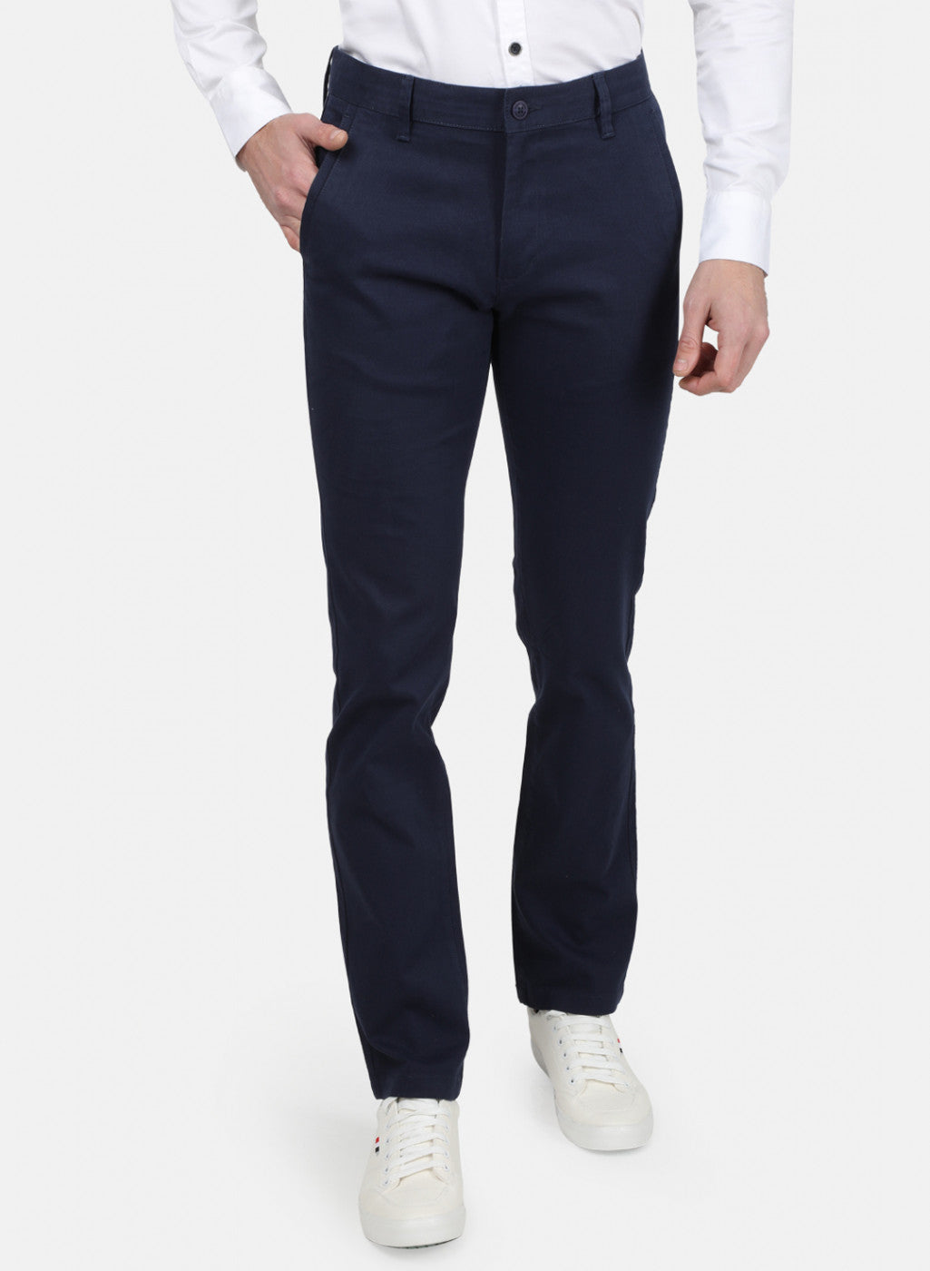 Mens Blue Slim Trouser