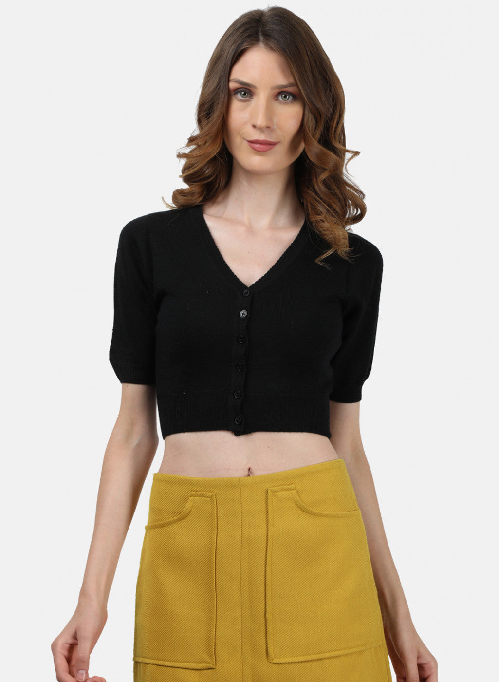 Women Black Solid Blouse