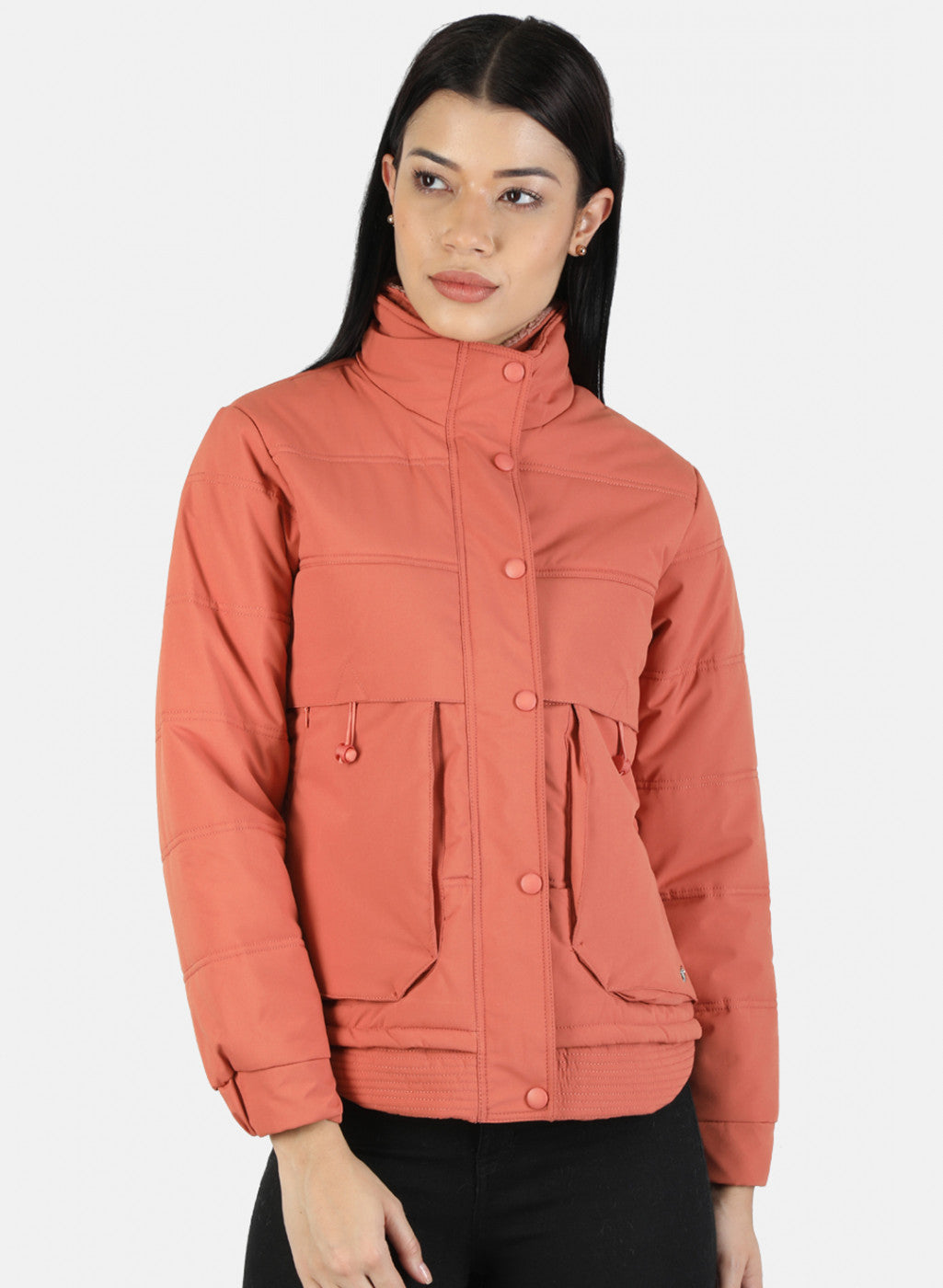 Women Pink Plain Jacket