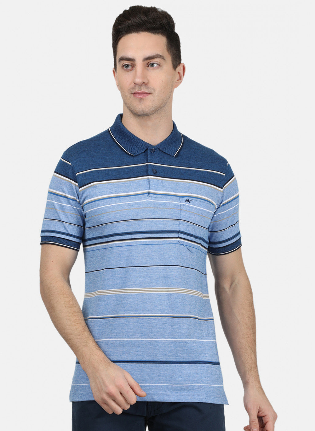 Mens Blue Stripe T-Shirt