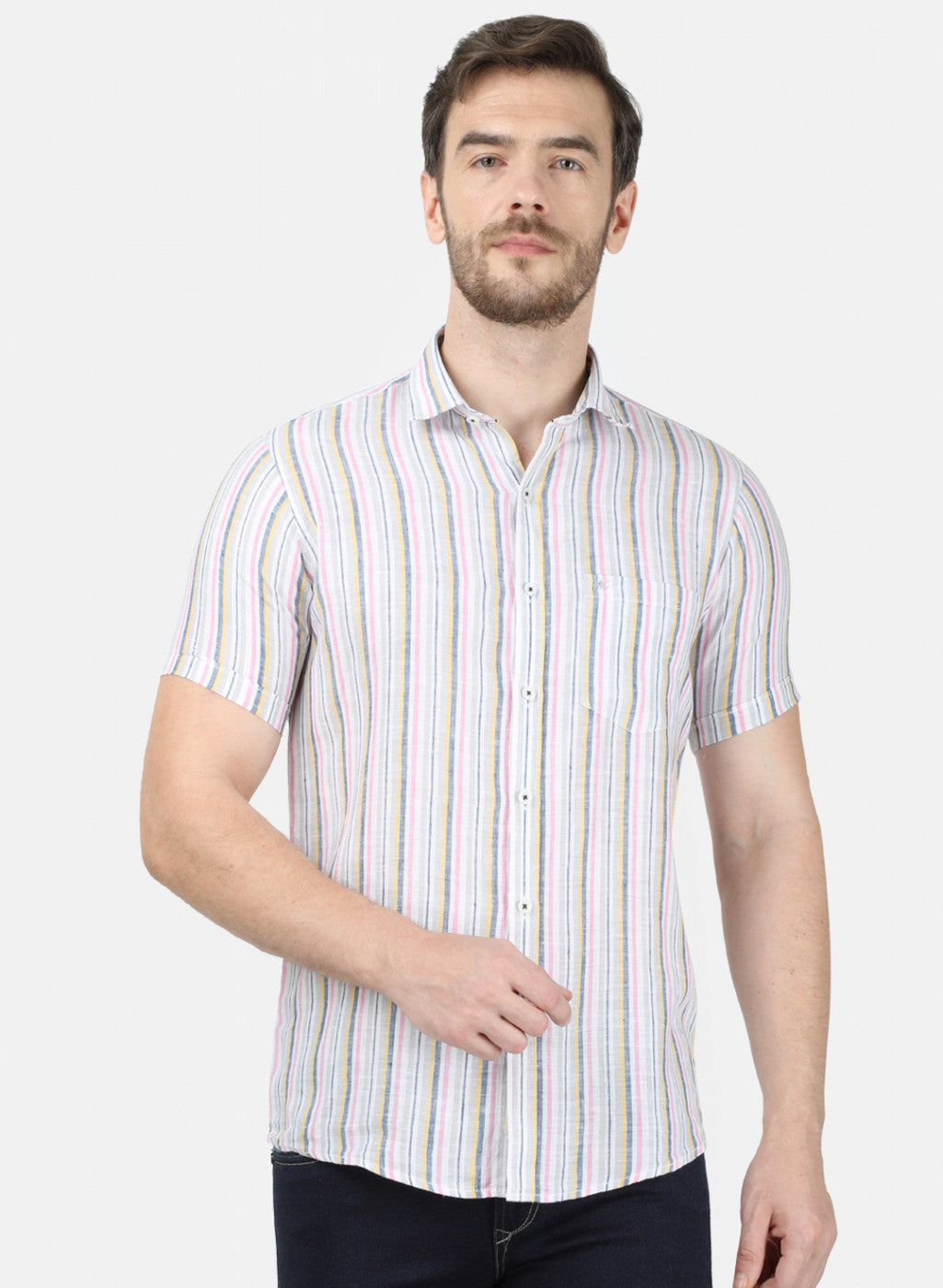 Mens Pink Stripe Shirt