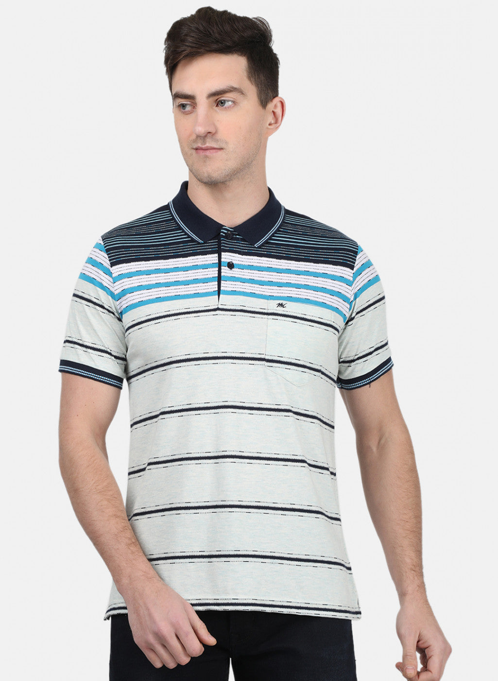 Mens Blue Stripe T-Shirt