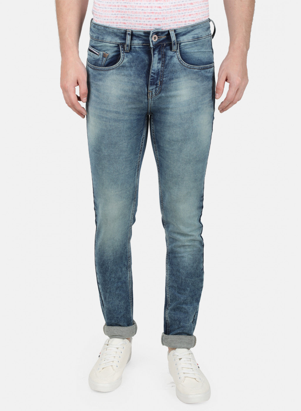 Mens Blue Skinny Denim