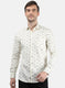 Men Cream Printed Shirt