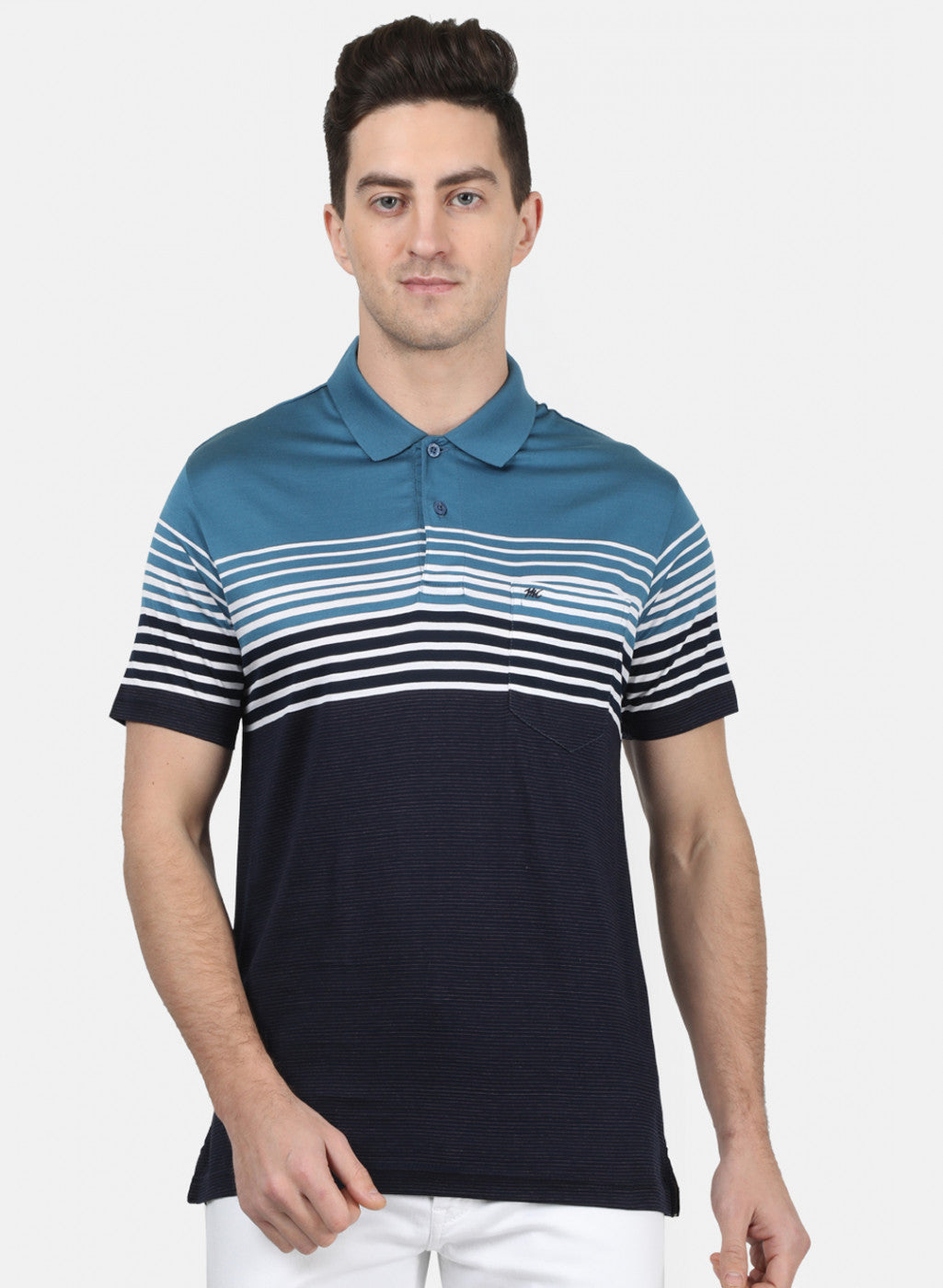 Mens Blue Stripe T-Shirt