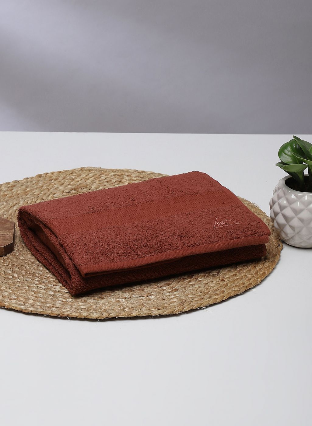 Brown Cotton 400 GSM Bath Towel