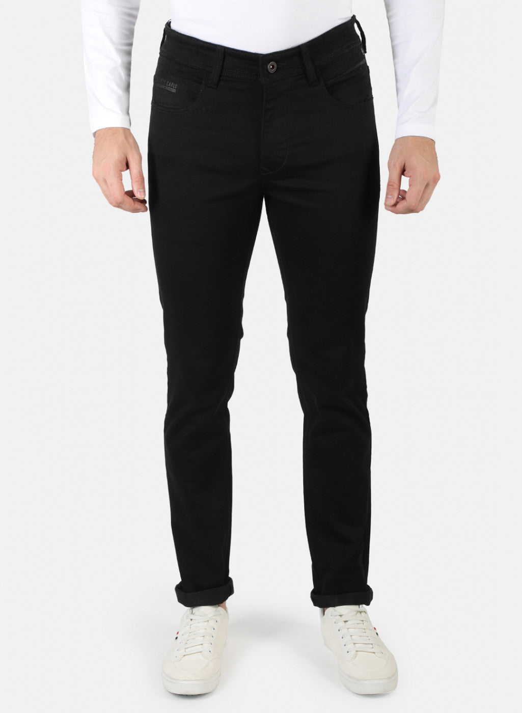 Men Black Narrow Fit Denim