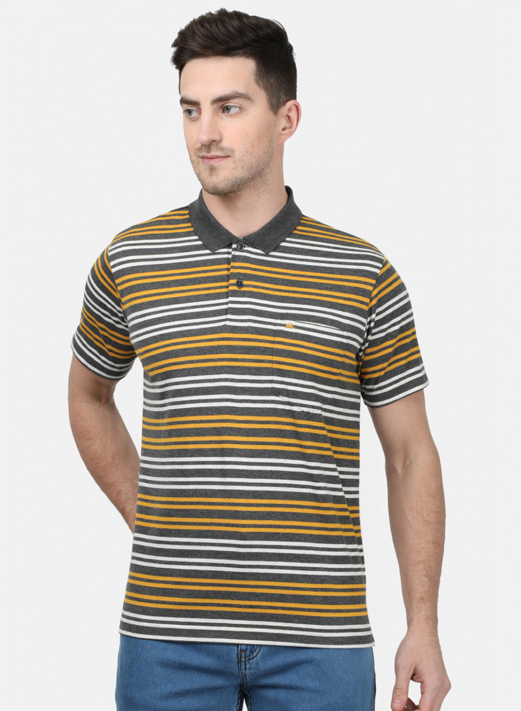 Mens Multi Color Stripe T-Shirts