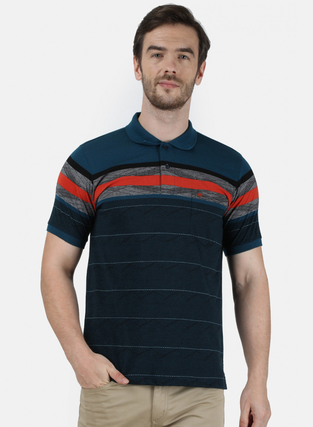 Mens Blue Stripe T-Shirt