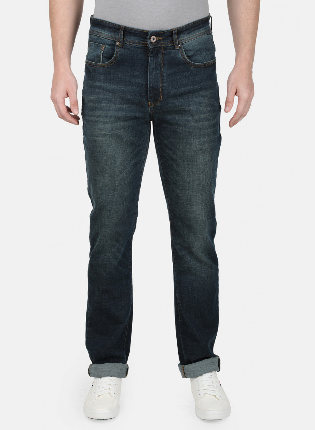 Mens Blue Regular Denim