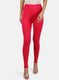 Womens Red Plain Legging