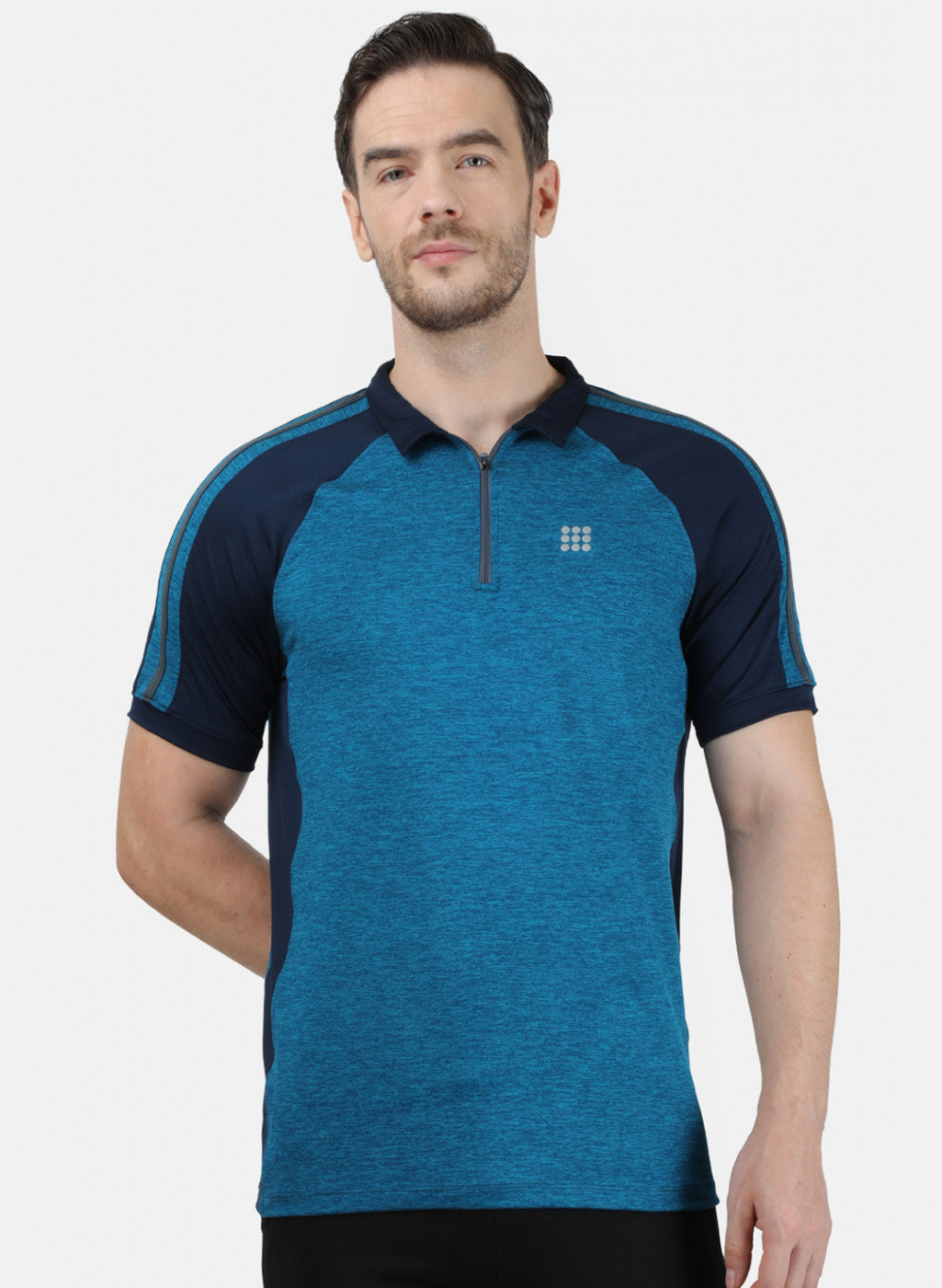 Mens Blue Plain T-Shirt