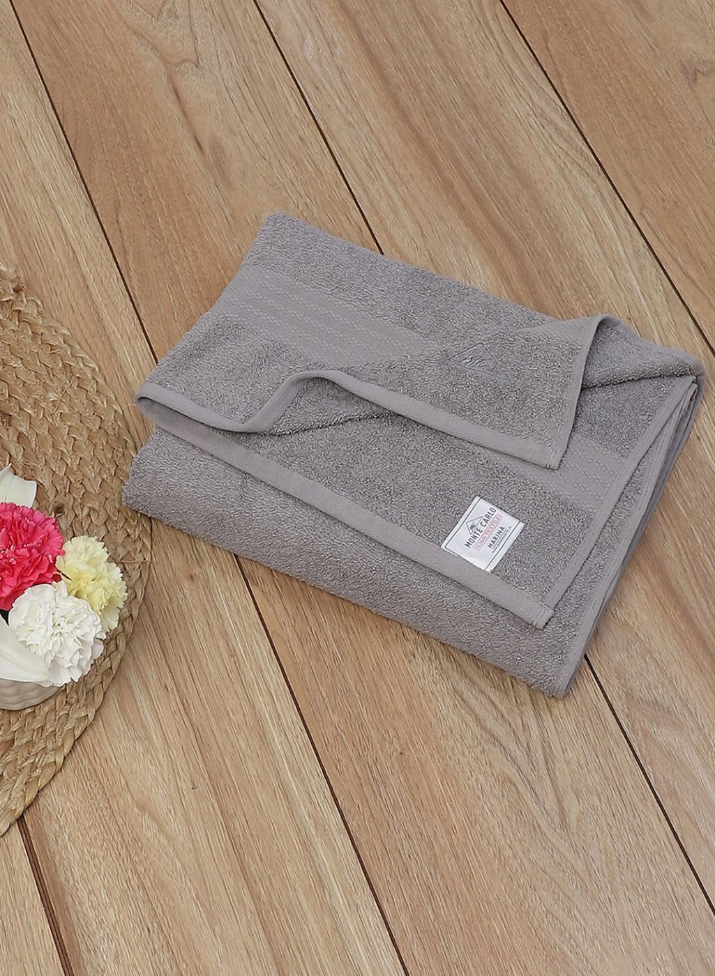 Grey Cotton 400 GSM Bath Towel