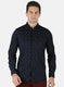 Men NAvy Blue Printed Shirt