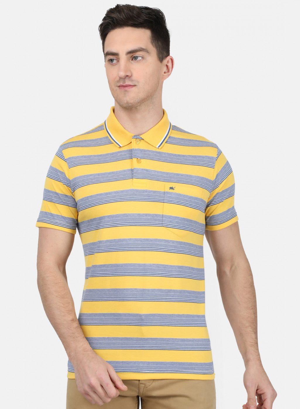 Mens Yellow Stripe T-Shirt