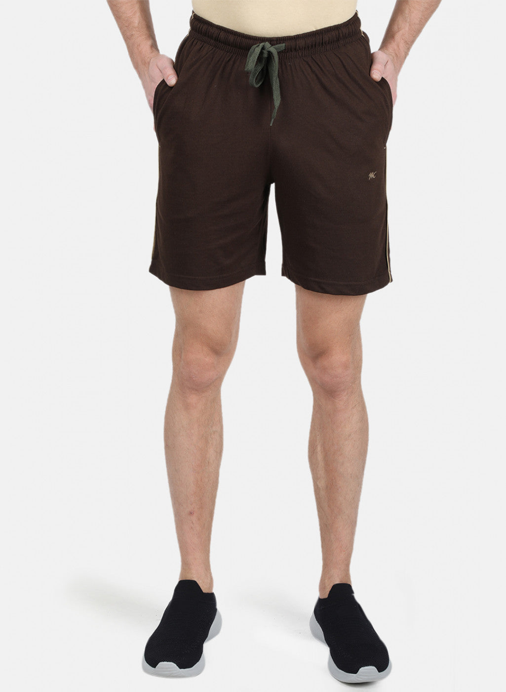 Mens Brown Plain Bermuda