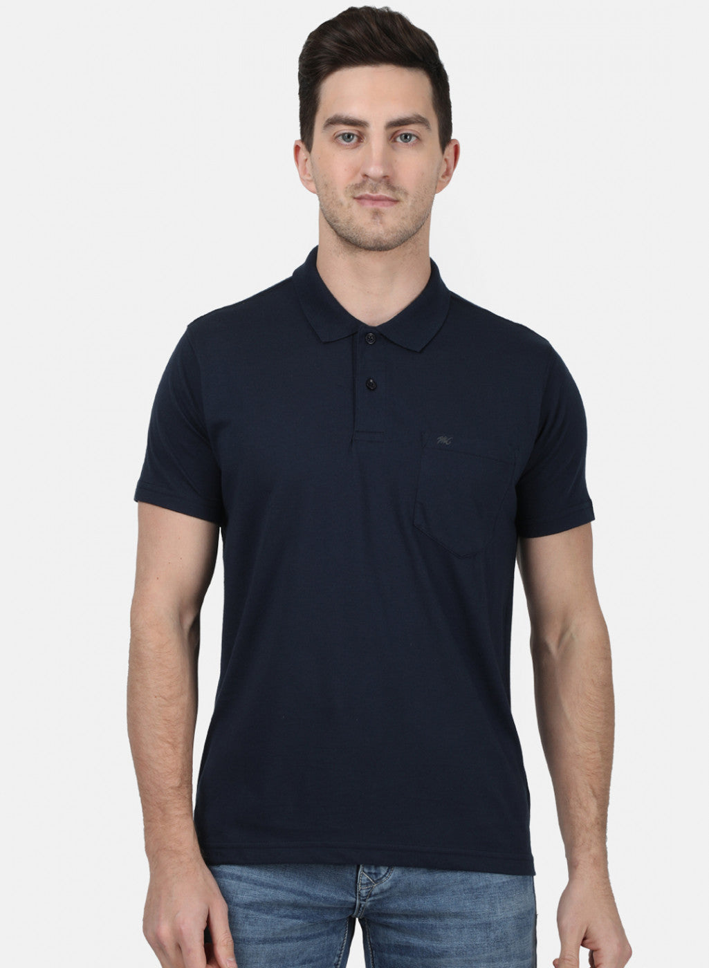 Mens NAvy Blue Plain T-Shirt