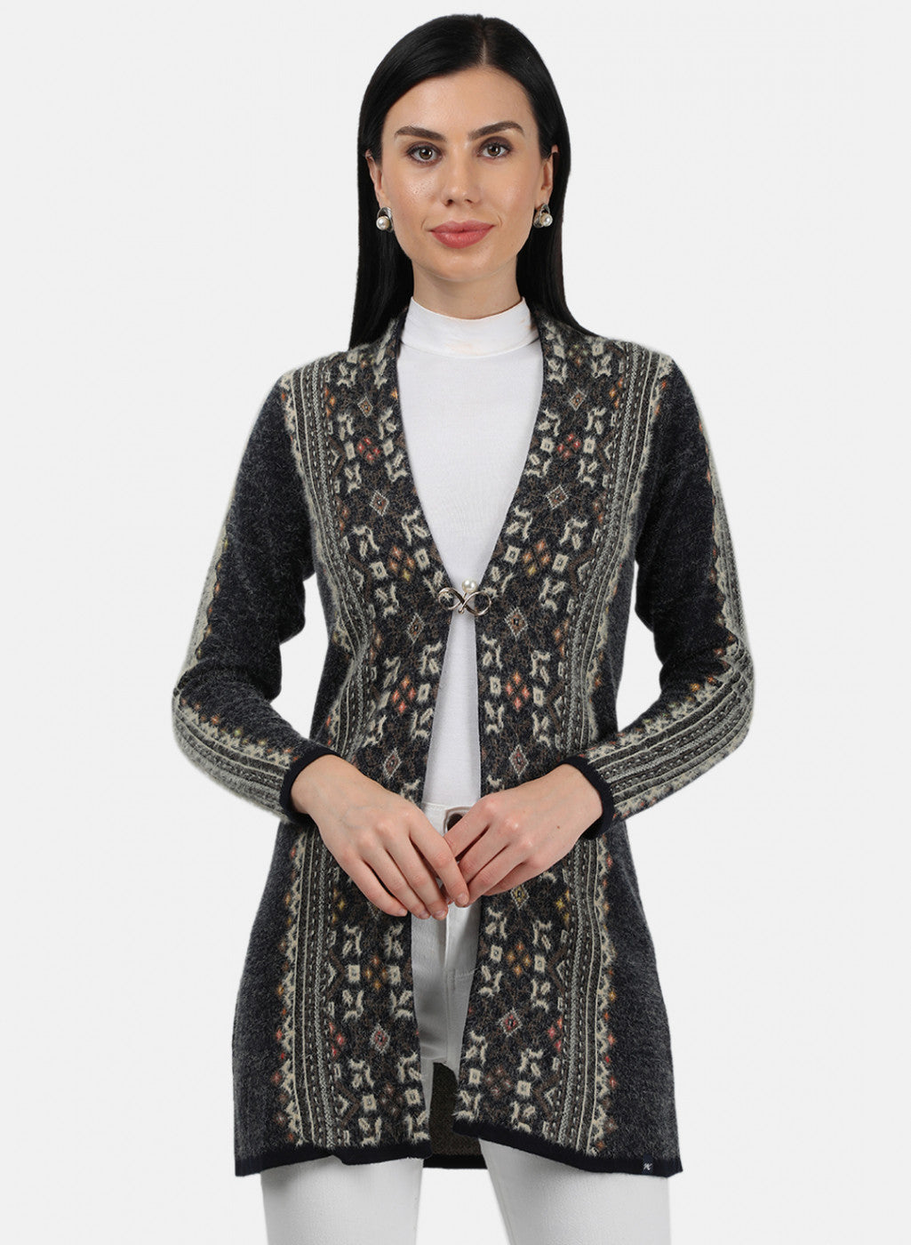 Women Multicolor Solid Cardigan