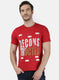 Mens Red Printed T-Shirt