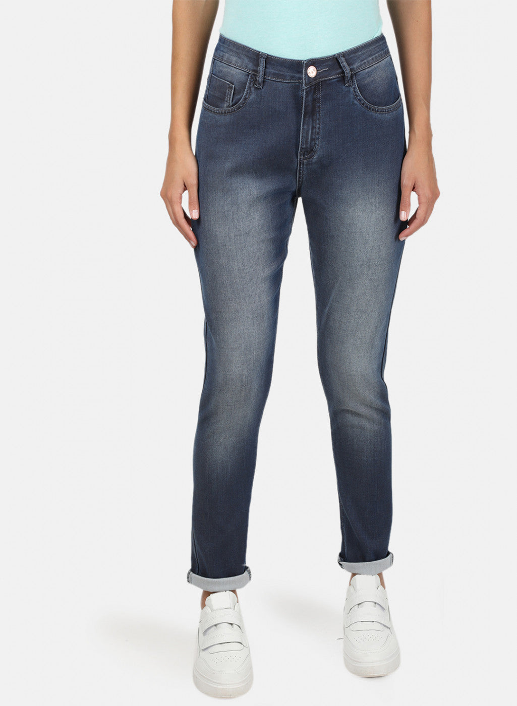 Womens Blue Slim Denim