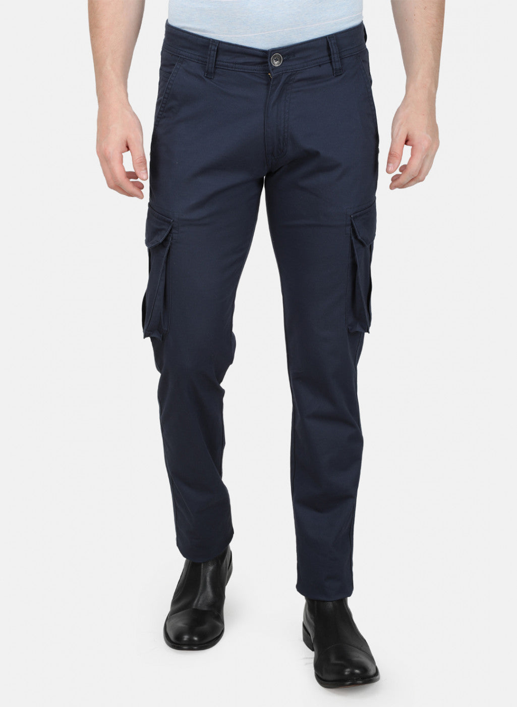 Mens Blue Slim Trouser