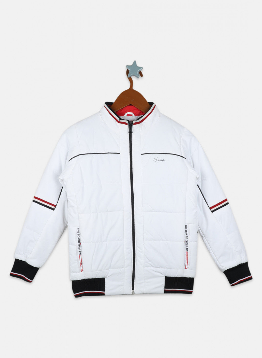 Boys White Plain Jacket