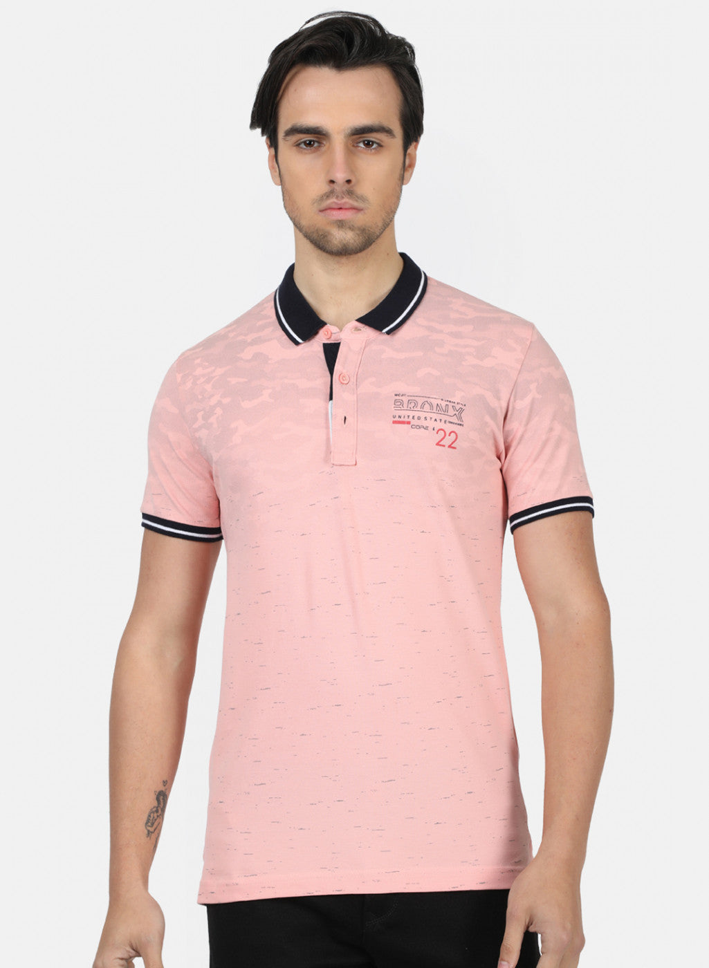 Men Pink Printed T-Shirts