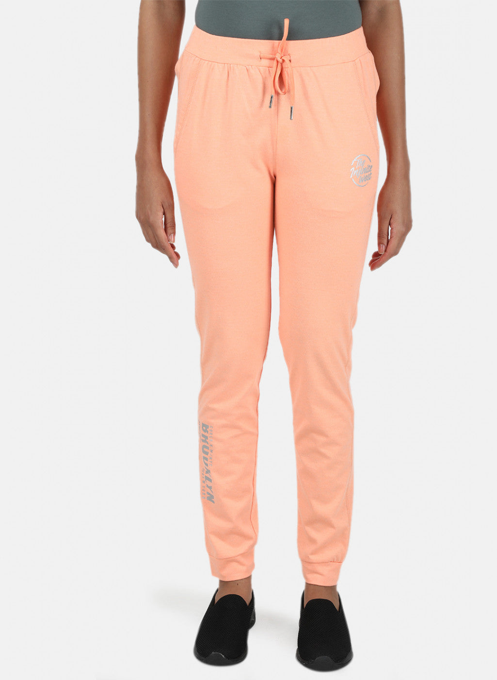 Womens Orange Plain Lower