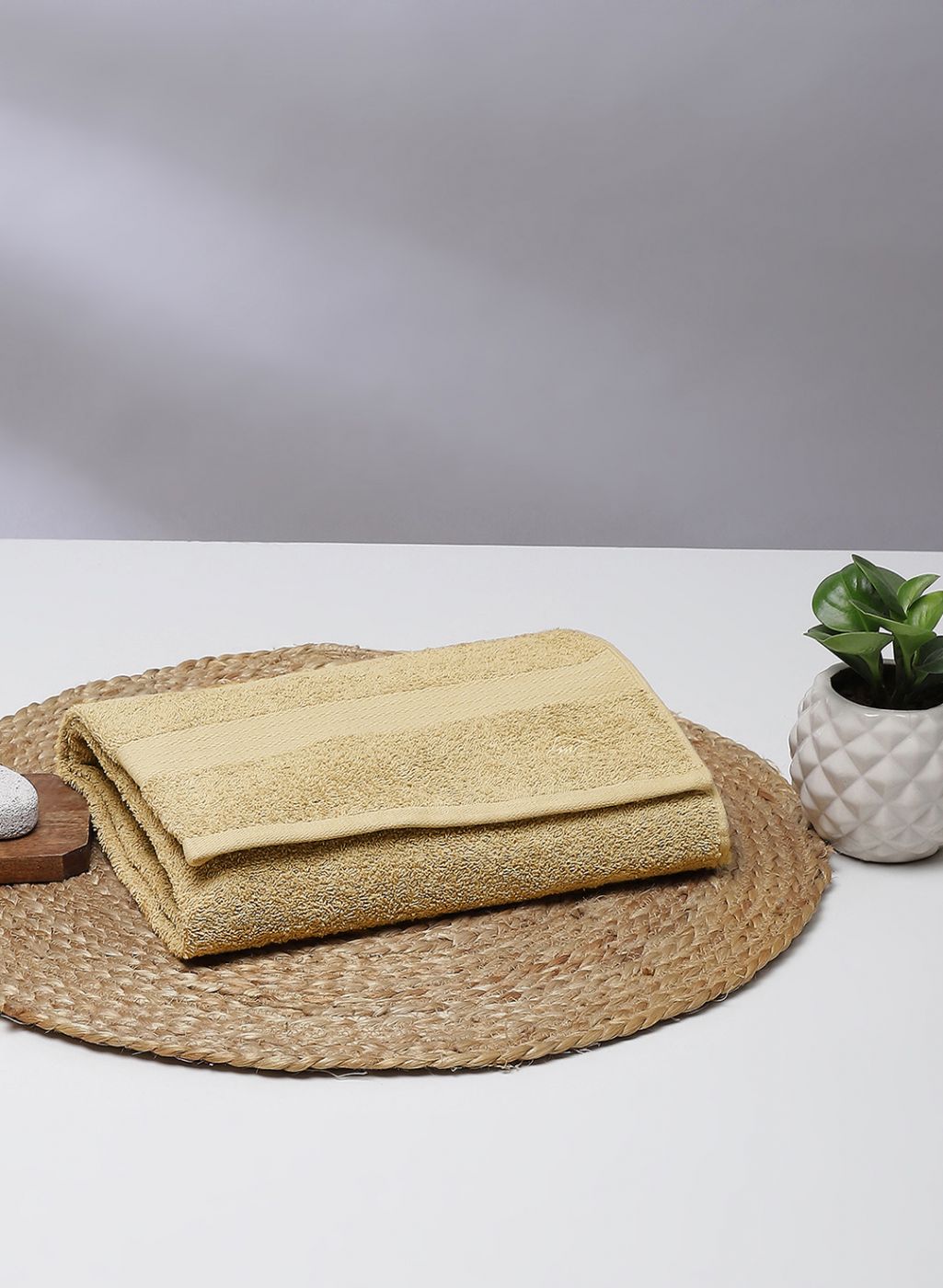 Beige Cotton 400 GSM Bath Towel