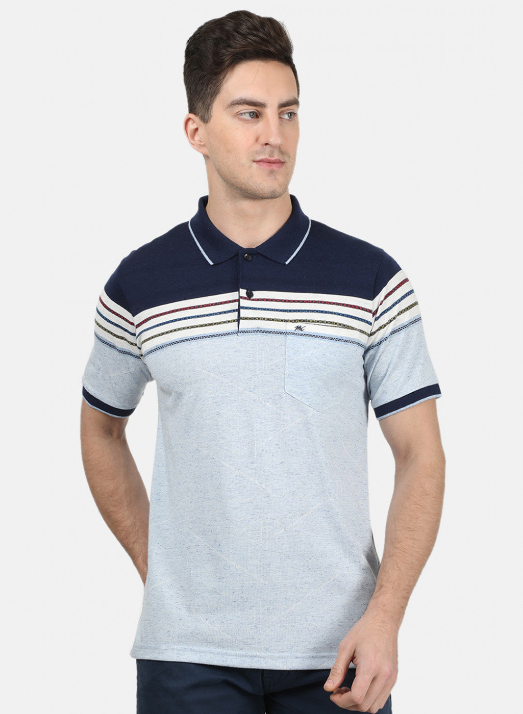 Mens Blue Stripe T-Shirt