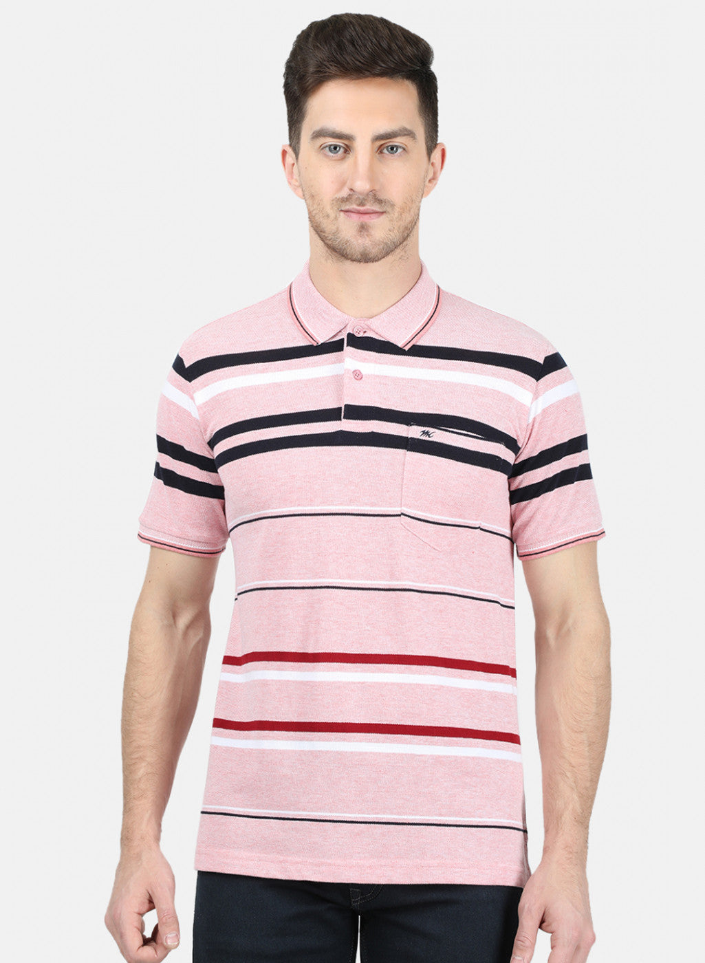 Mens Pink Stripe T-Shirt