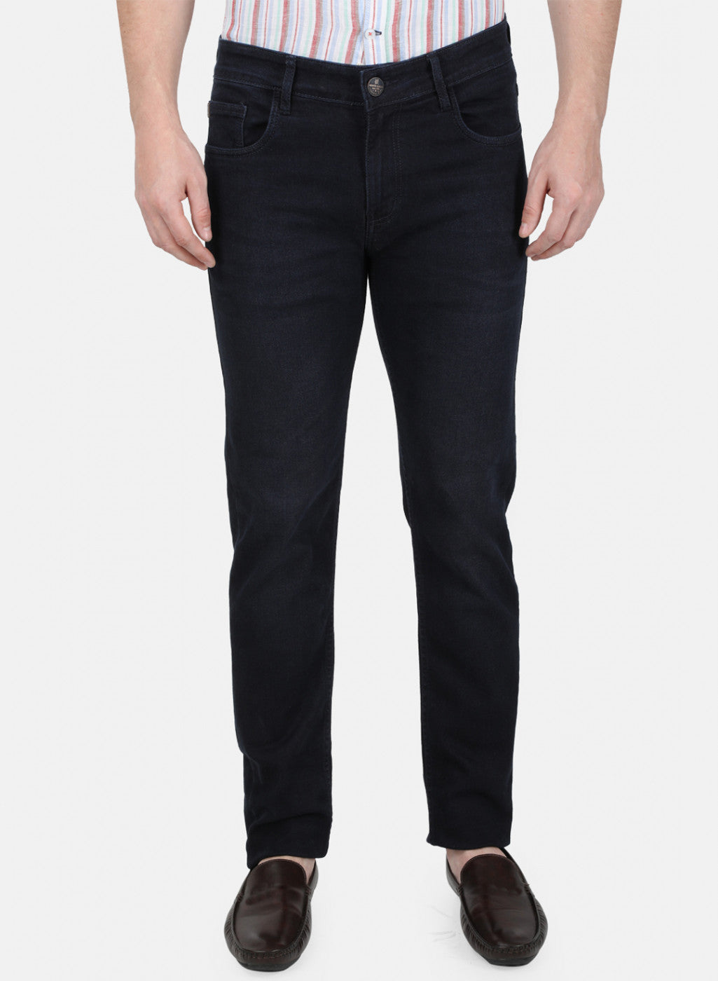 Mens Blue Narrow Denim