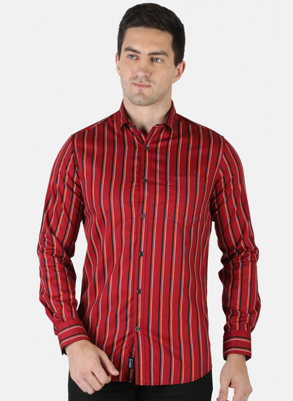 Men Red Stripe Shirt