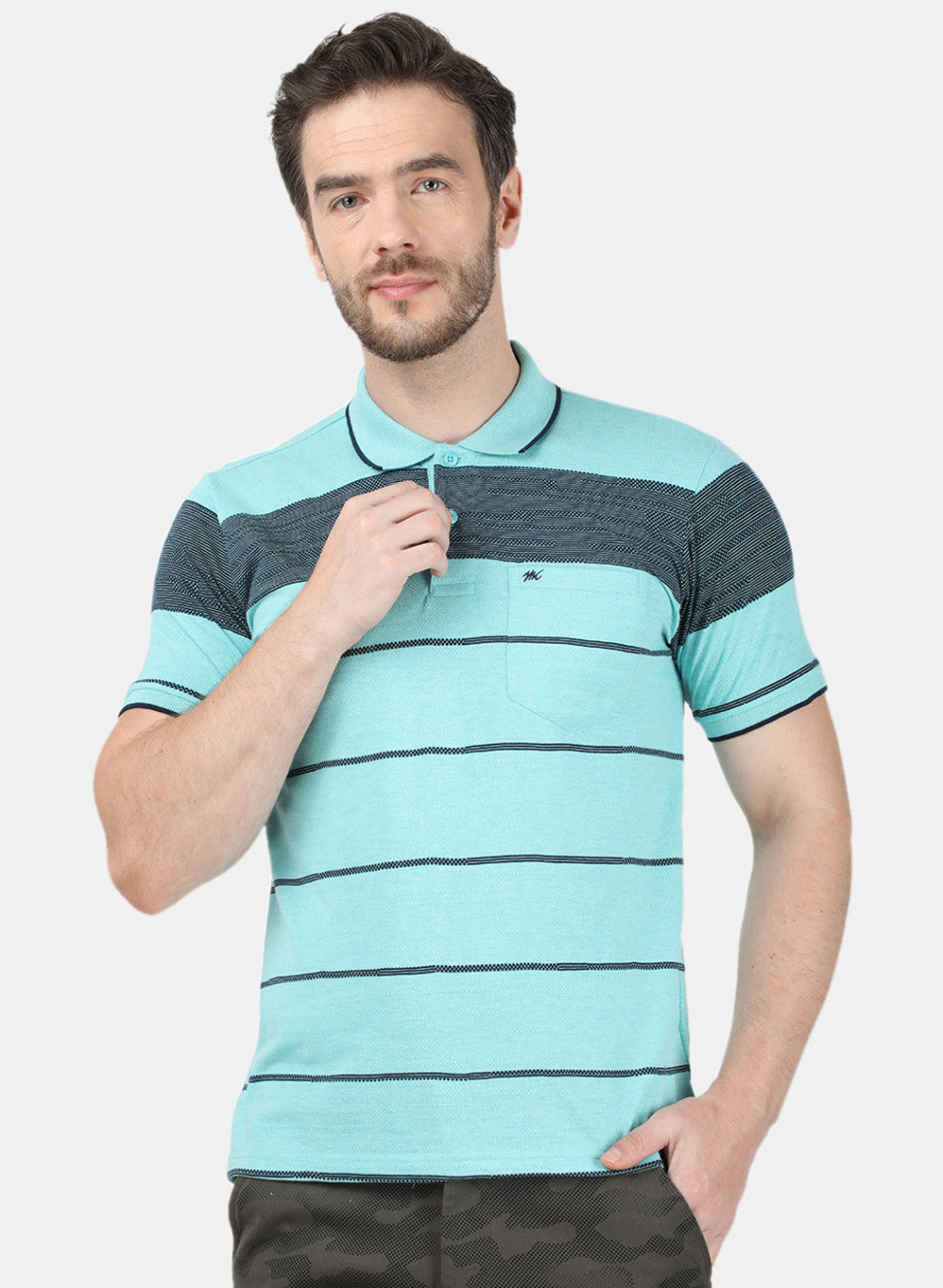 Mens Blue Stripe T-Shirt