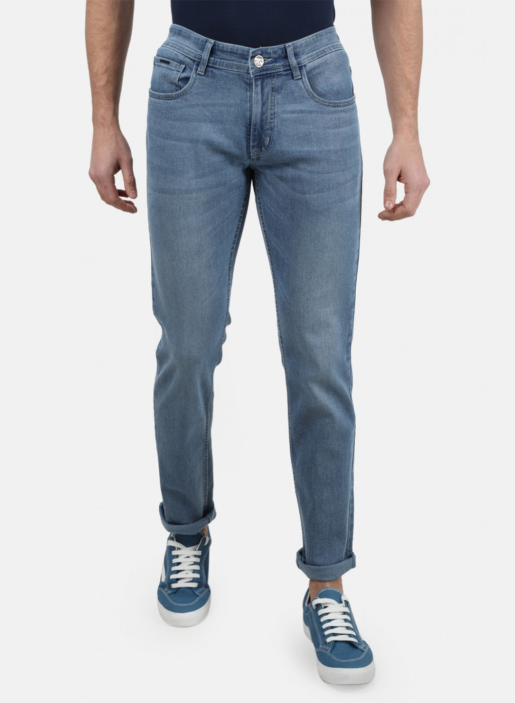 Mens Blue Narrow Denim