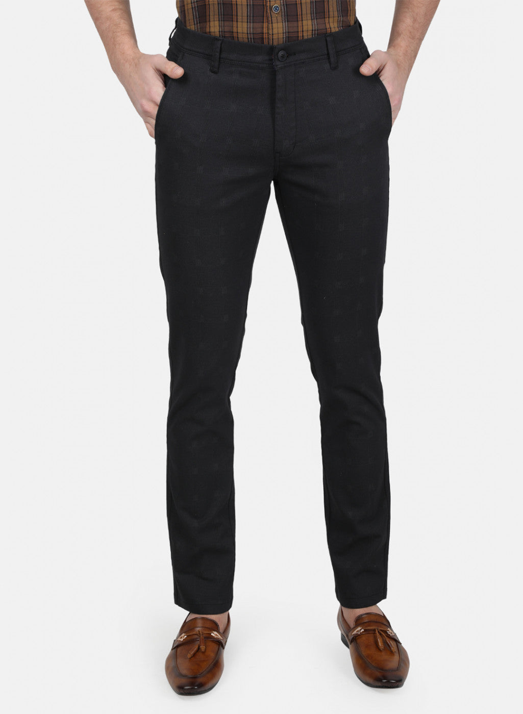 Mens Black Slim Trouser