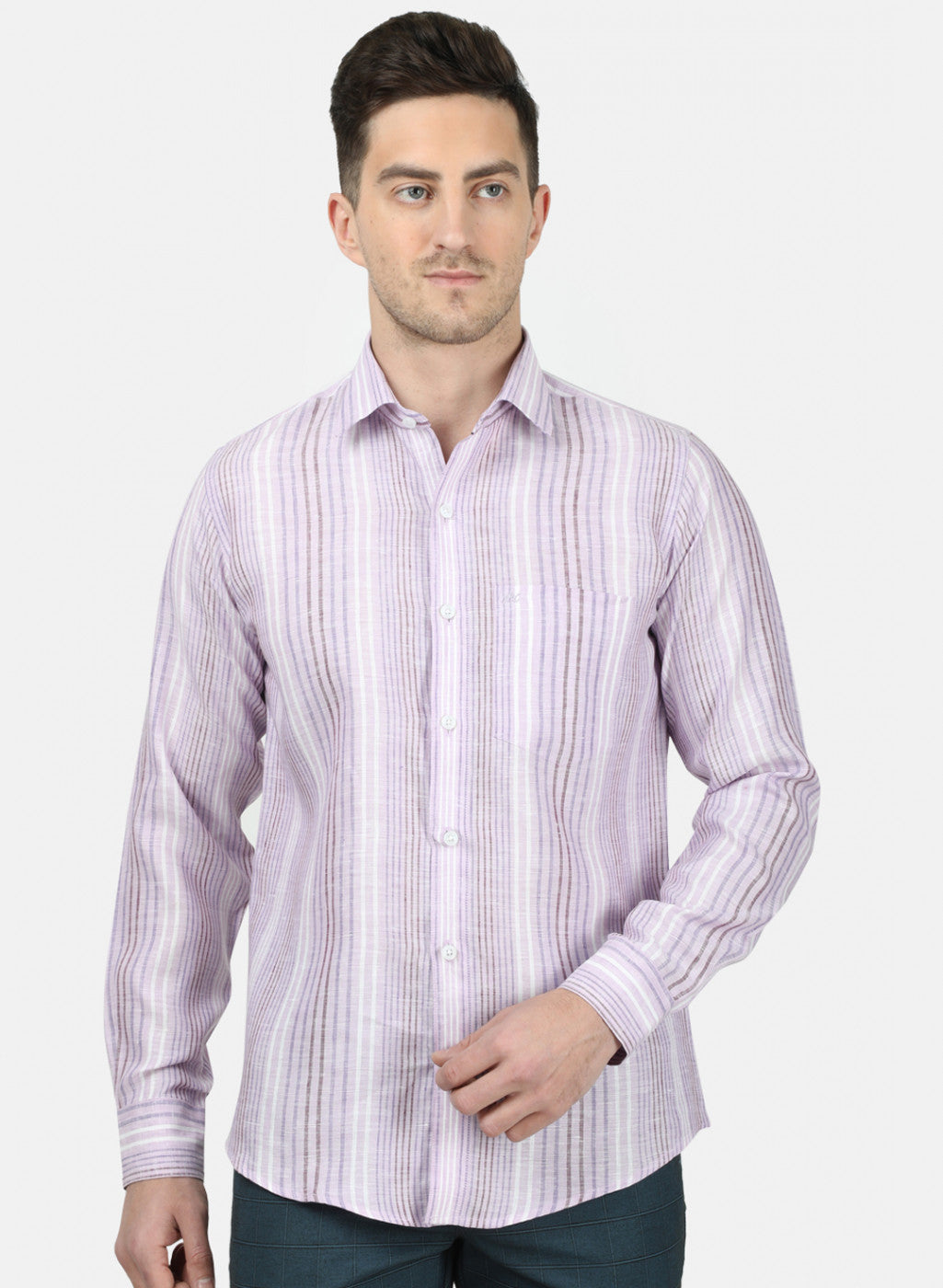 Mens Pink Stripe Shirt