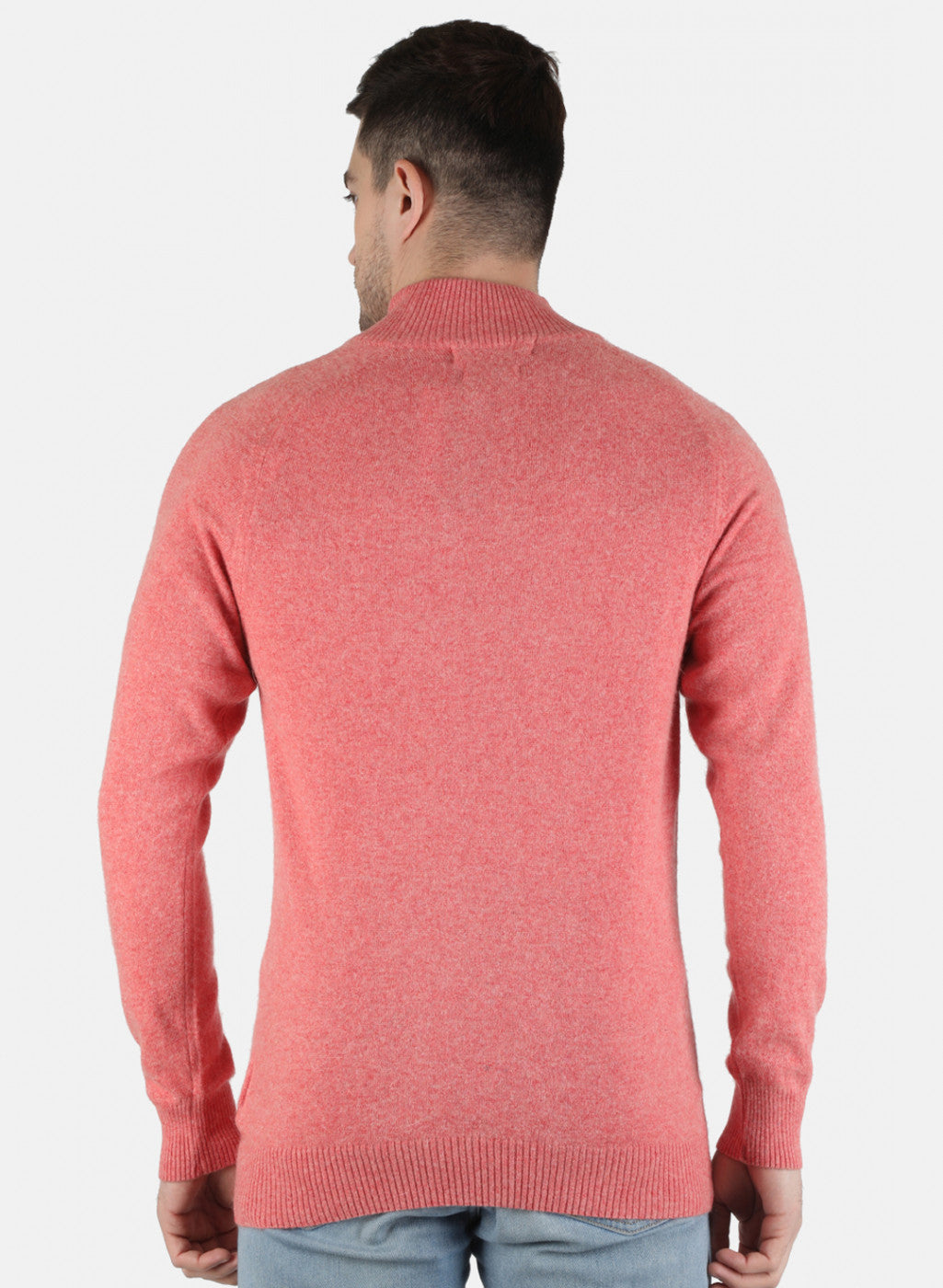 Men Red Solid Pullover