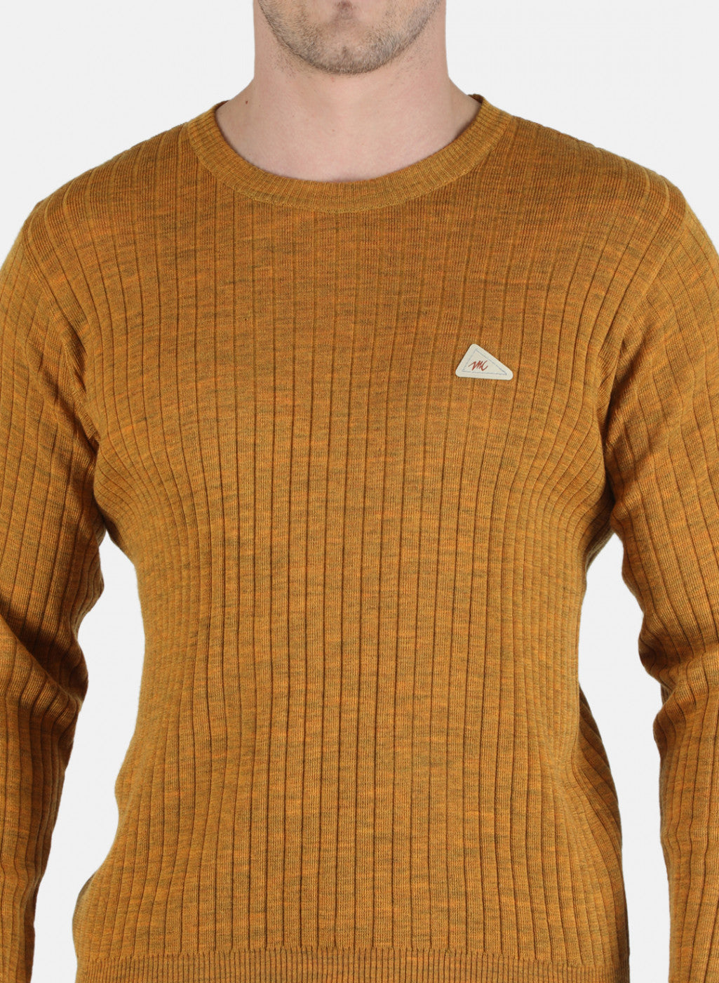 Men Yellow Solid Pullover