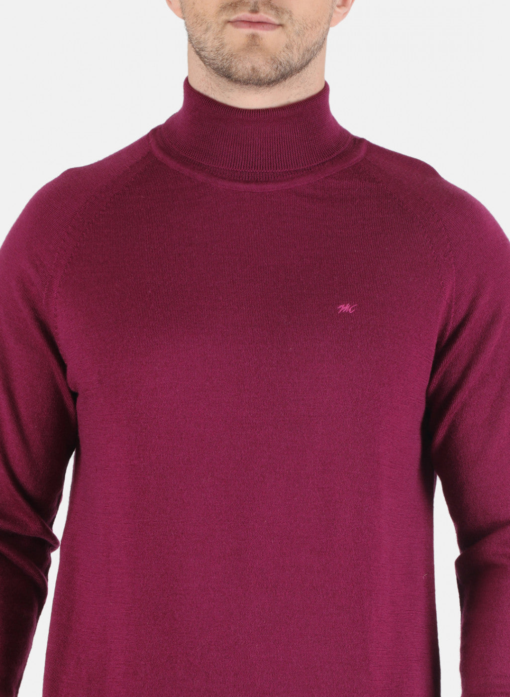 Men Purple Solid Pullover