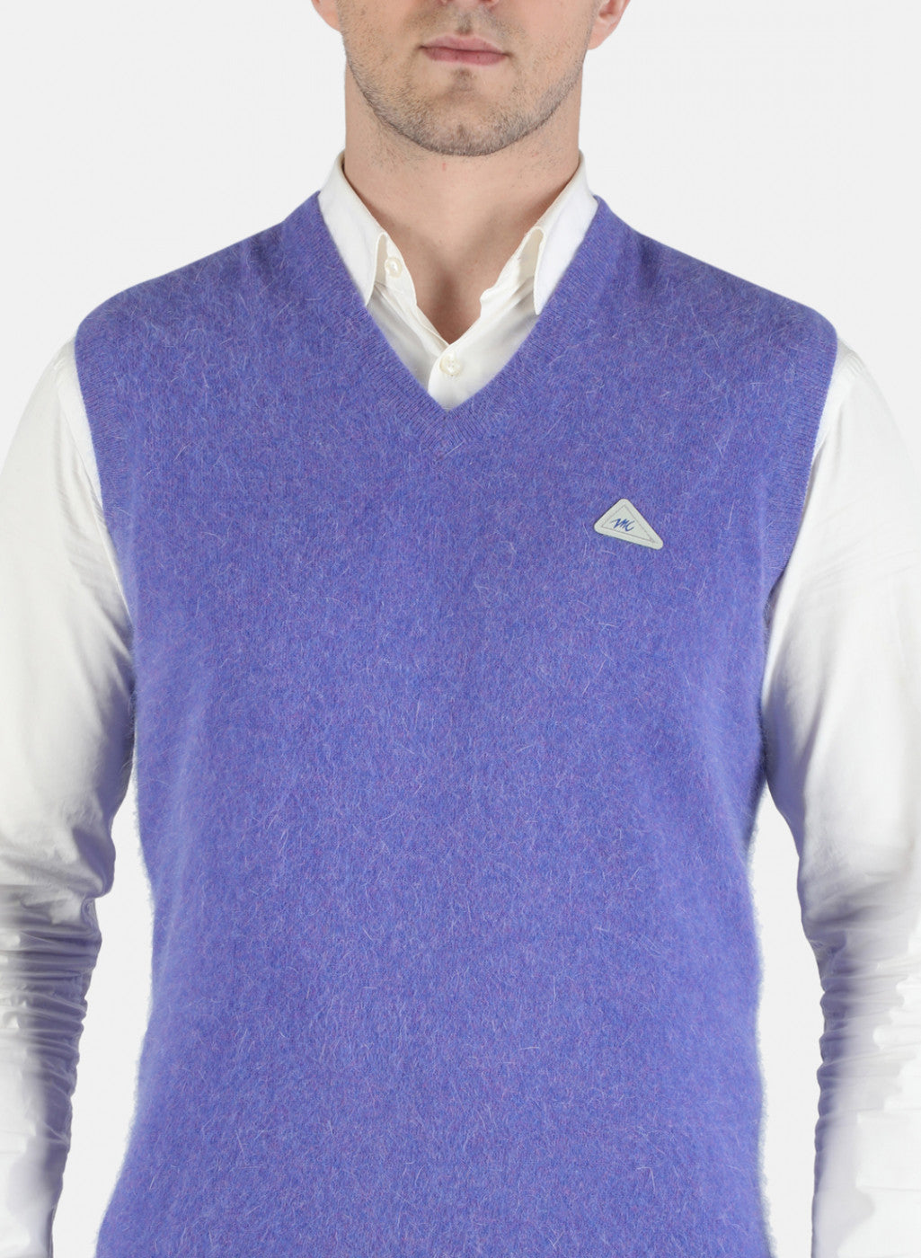 Men Purple Solid Sweater