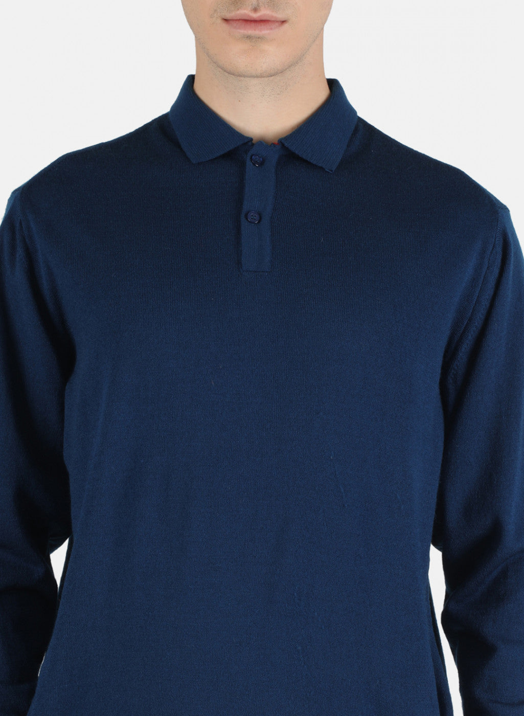 Men Blue Solid T-Shirt