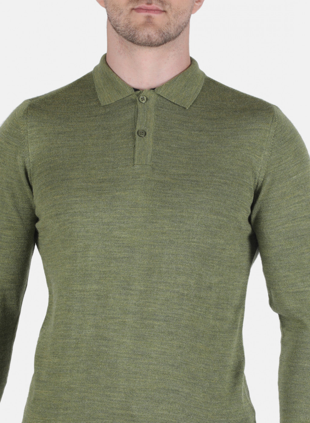 Men Olive Solid T-Shirt