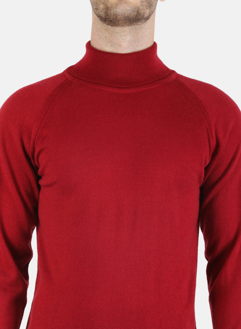 Men Maroon Solid Pullover