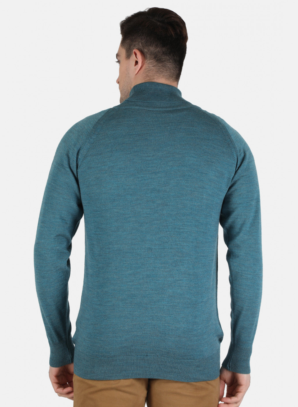 Men Green Solid Pullover