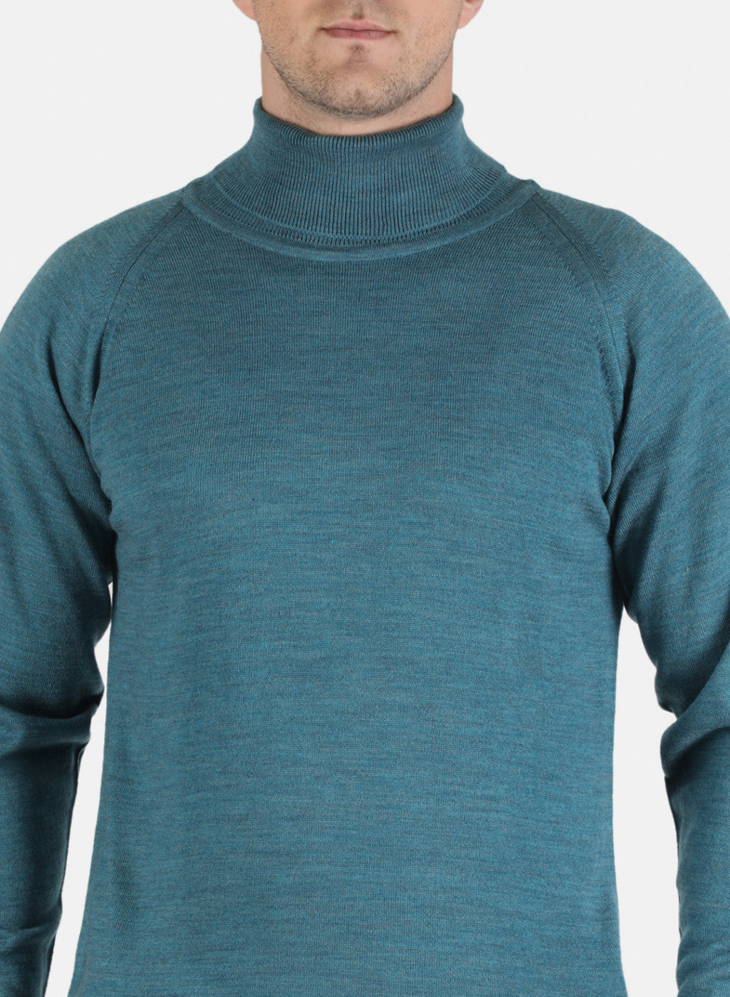 Men Green Solid Pullover