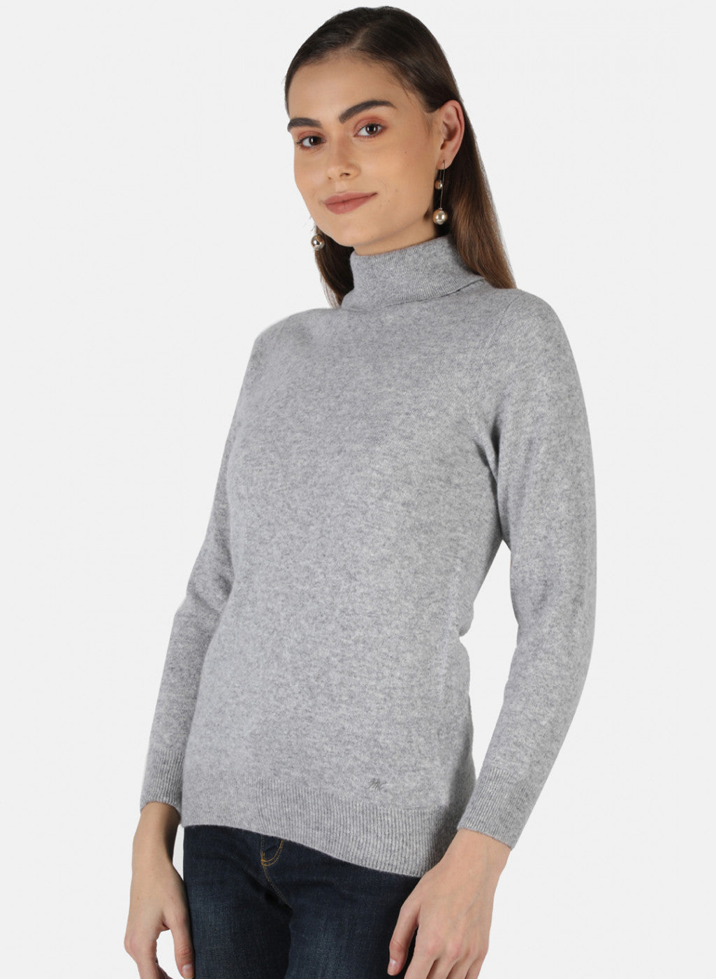 Women Grey Solid Top