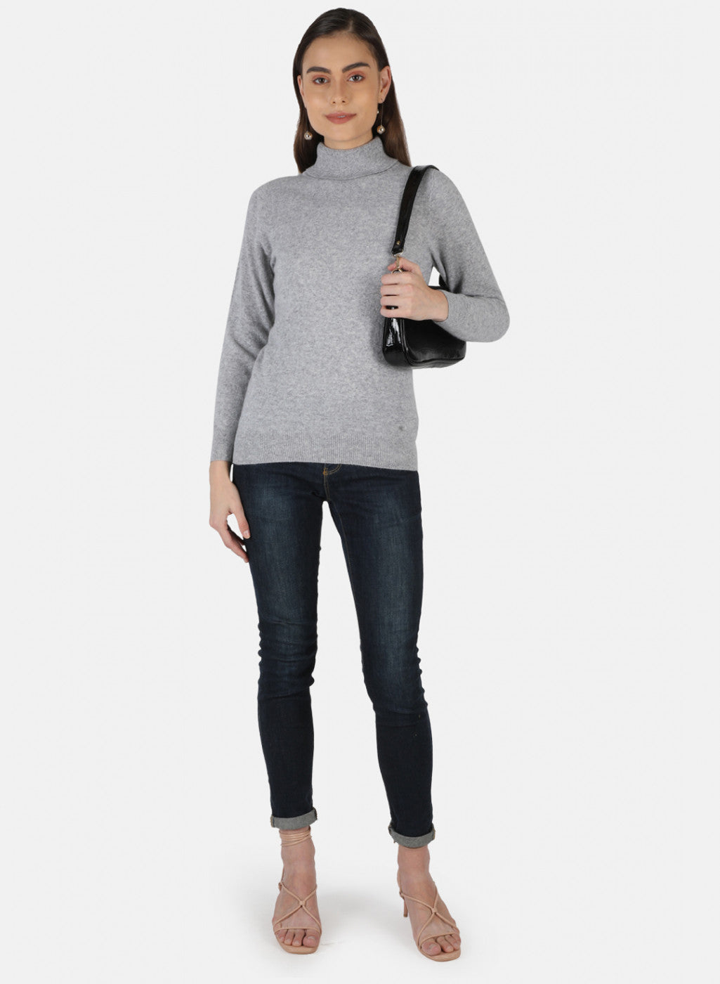 Women Grey Solid Top