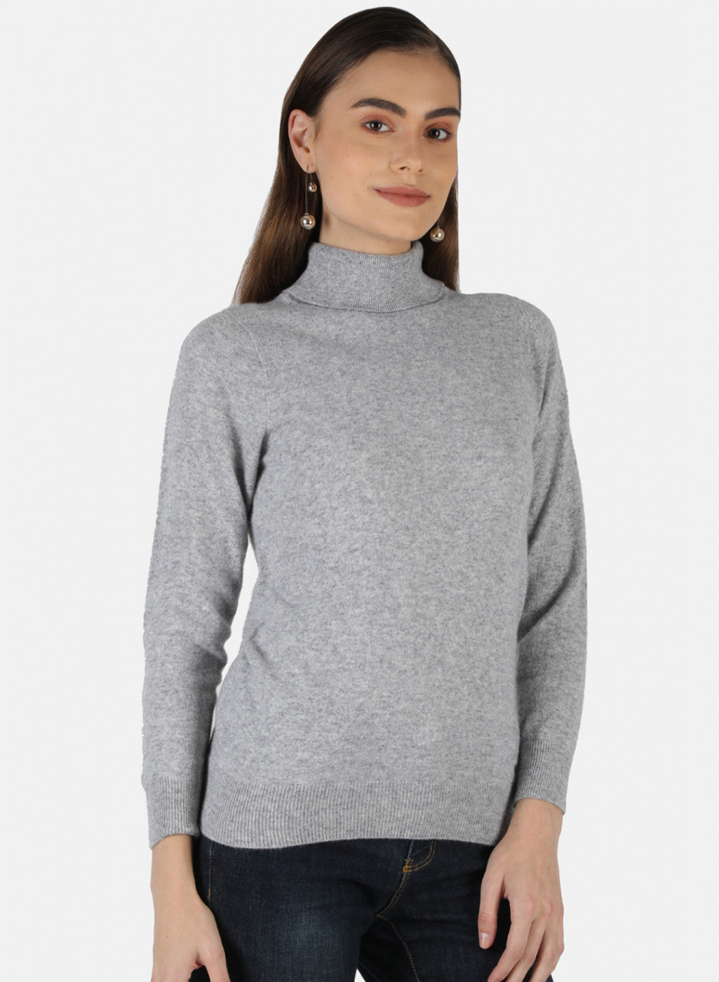 Women Grey Solid Top